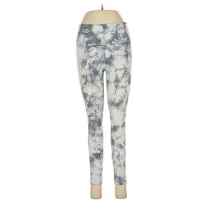 Athleta 2/3 Tie Dye Leggings- Gray- Medium Tall